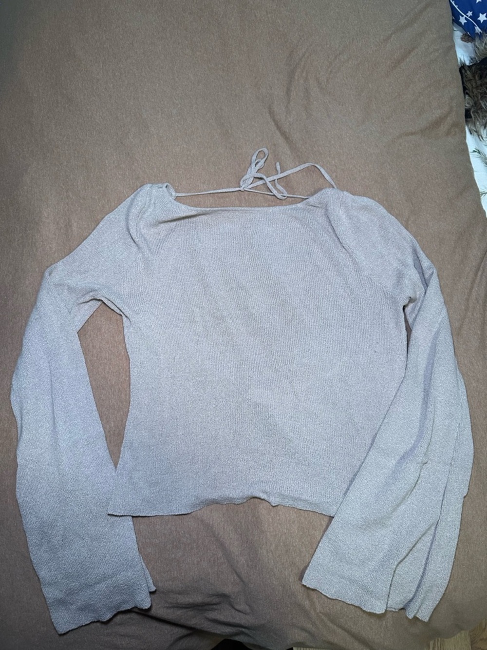 Meshki Taupe Knit Sweater Set